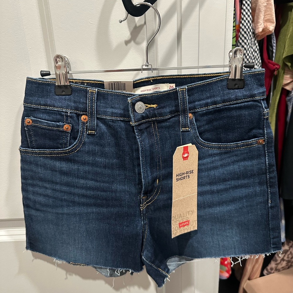 Levi's Blue Jean Shorts Classic Cut-Off Style